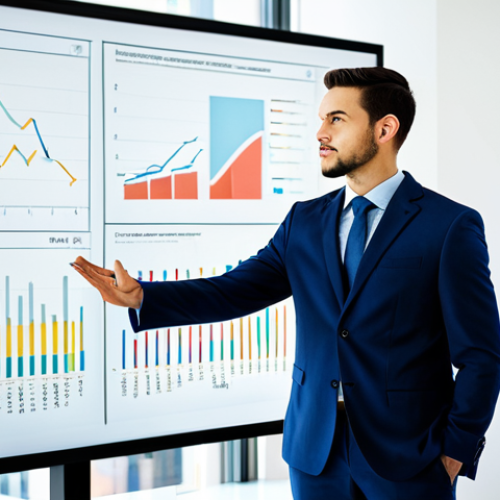 A diverse young professional, fully clothed in a modest business suit, standing thoughtfully in a modern, brightly lit office. They are looking at a large, transparent digital display showing abstract, intersecting career path lines and growth charts. Beside them, a professional career counselor, also fully clothed in appropriate business attire, gently gestures towards a positive path, offering guidance. The background is a clean, contemporary office with natural light. Perfect anatomy, correct proportions, natural pose, well-formed hands, proper finger count, natural body proportions. Professional photography, high quality, sharp focus, vibrant colors, safe for work, appropriate content, fully clothed, professional, modest.
